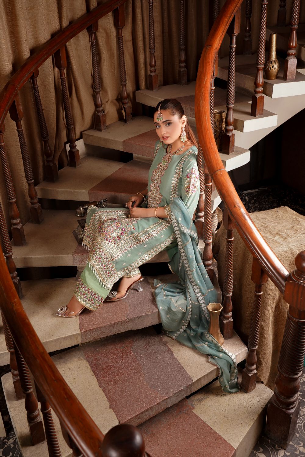 Embroidered formal wear
