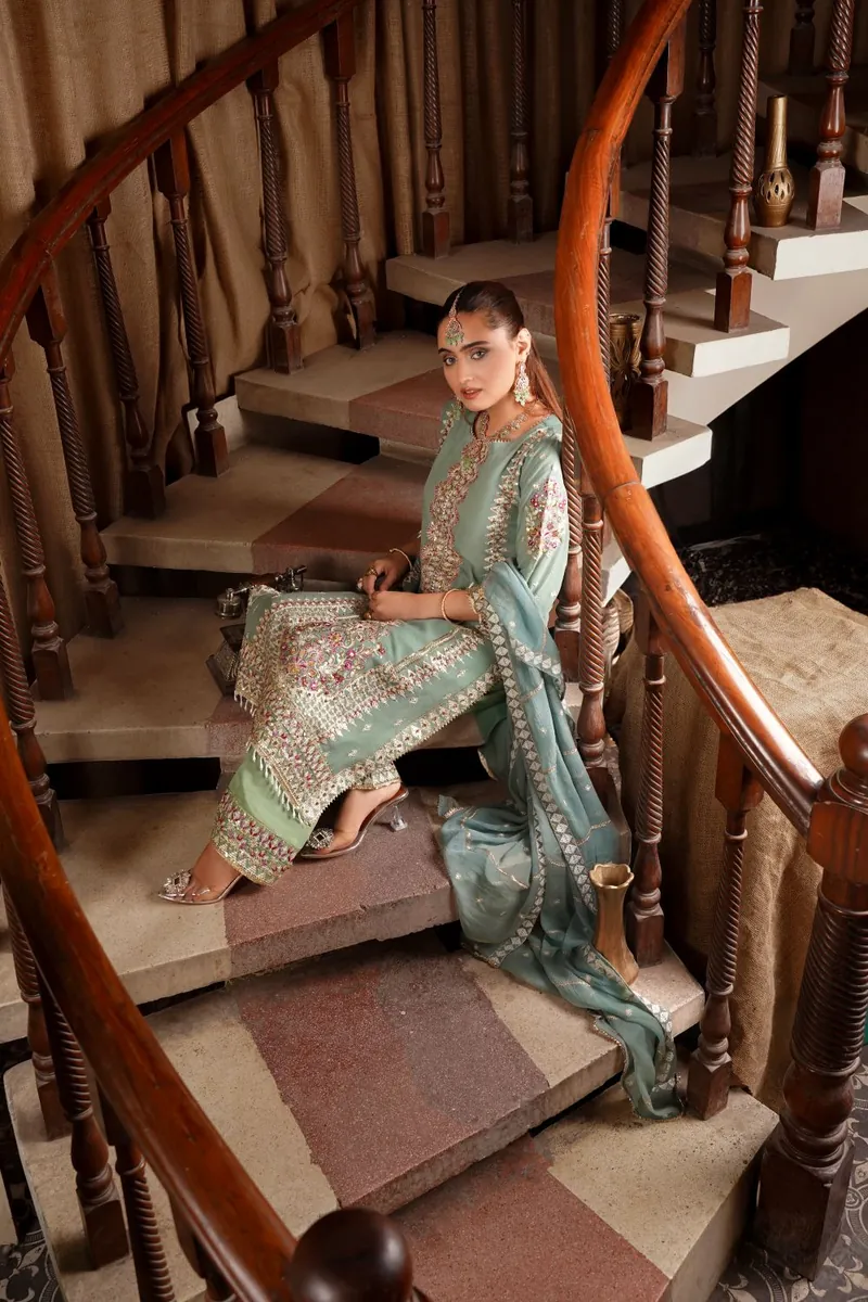 Embroidered formal wear